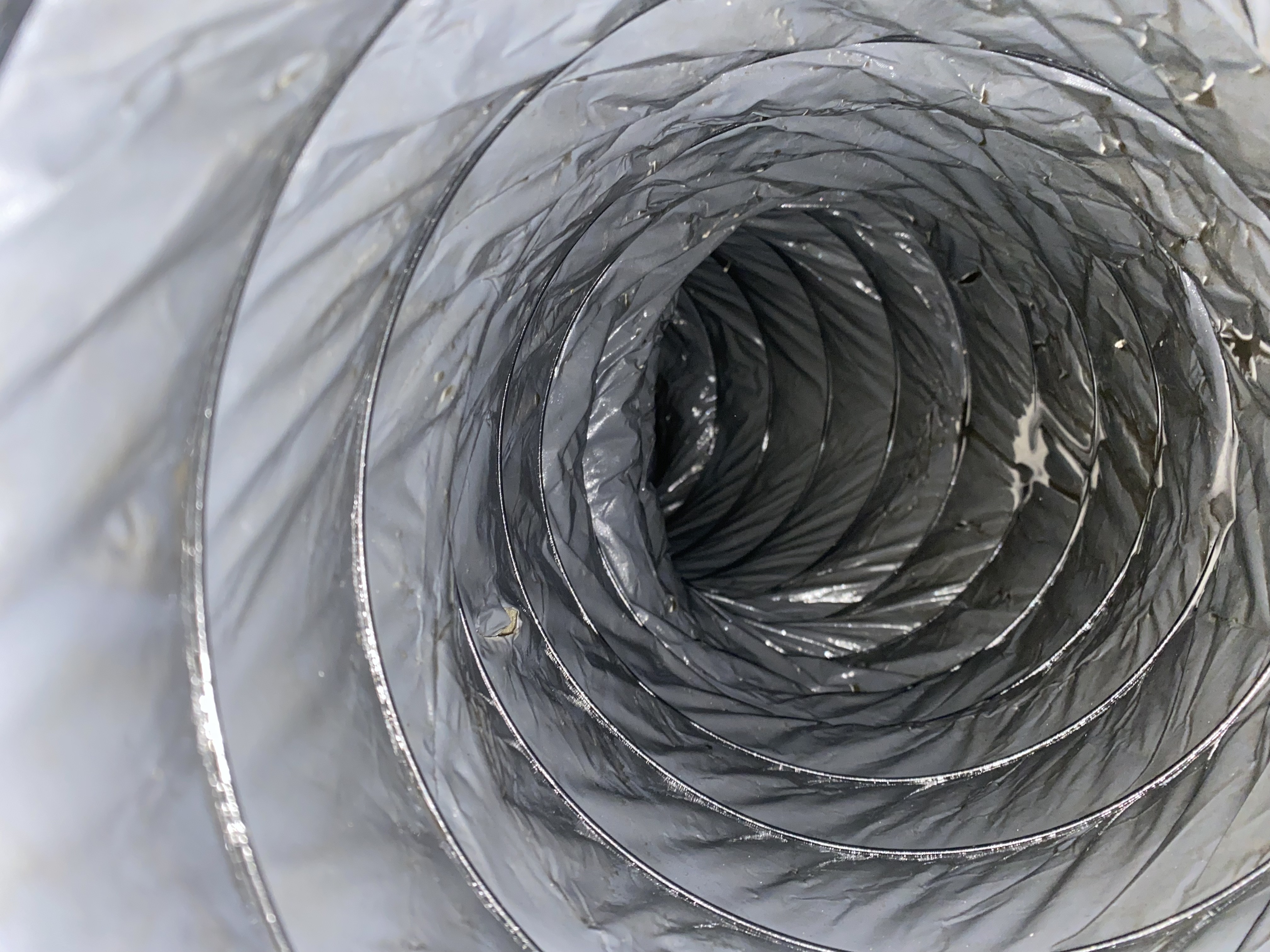 Flexible duct interior fully cleaned and dust-free, East Naples, FL
